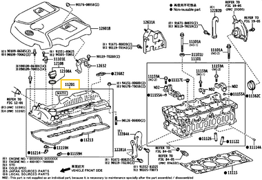 11201-0E010 Toyota Hilux Szelepfedél 2015-2020