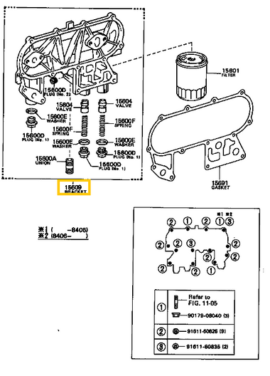 15609-54013 Toyota Hilux Olajszűrő Ház 1984-1998